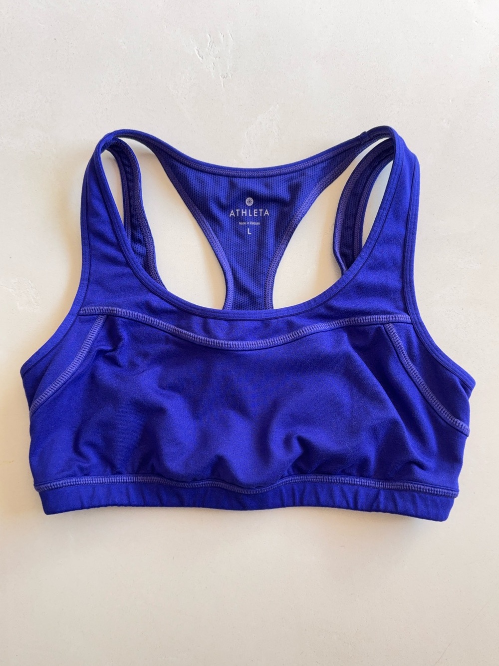 Athleta Blue Sports Bra Large